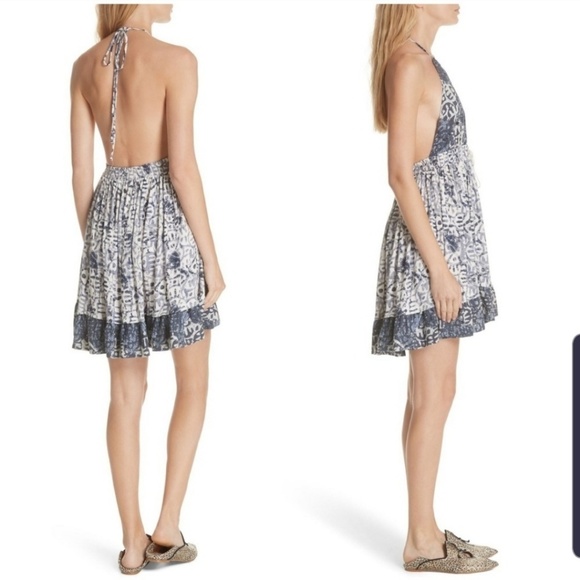 Free People Beach Day Backless Halter boho dress - Picture 3 of 14